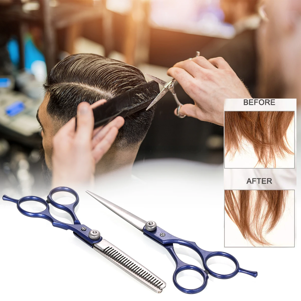 8pcs Professional Hairdressing Barber Scissors Set Hair Cutting Scissors Thinning Shears Hair Comb Hairpins Haircut Set
8pcs Professional Hairdressing Barber Scissors Set Hair Cutting Scissors Thinning Shears Hair Comb Hairpins Haircut Set