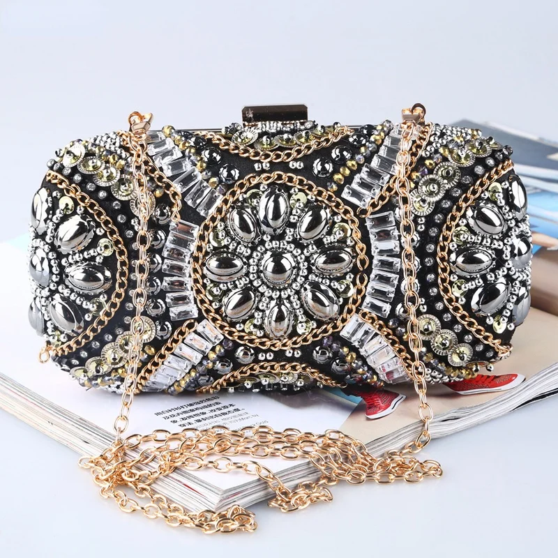 Винтажный клатч с вышивкой из бисера, вечерние сумки стразы, сумки на плечо с цепочкой, кошелек ручной работы с жемчугом
Винтажный клатч с вышивкой из бисера, вечерние сумки стразы, сумки на плечо с цепочкой, кошелек ручной работы с жемчугом