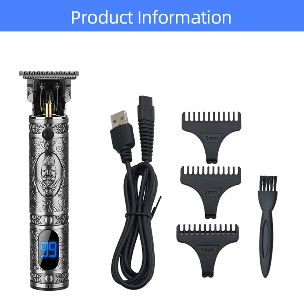 Cordless Retro Hair Clipper Rechargeable Outliner with LCD Close Cutting Hair Grooming Kit with 3 Guide Comb Barber clipper
Cordless Retro Hair Clipper Rechargeable Outliner with LCD Close Cutting Hair Grooming Kit with 3 Guide Comb Barber clipper