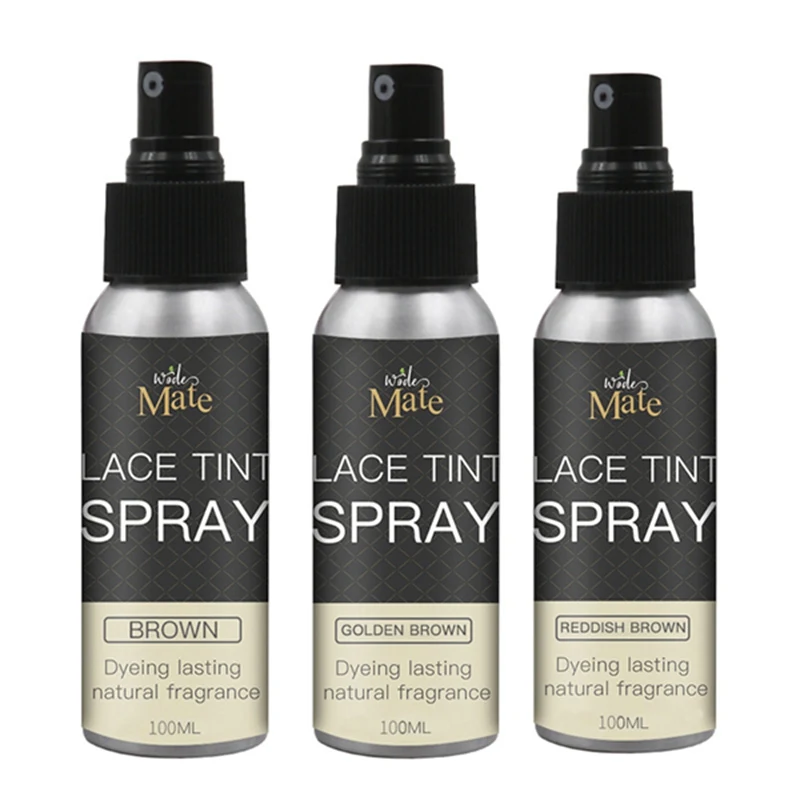 100ml Hot Selling Lace Tint Spray Dyeing Fragrance Brown Dark Brown Middle Brown For Closures, Wigs and Closure Frontal 0126
100ml Hot Selling Lace Tint Spray Dyeing Fragrance Brown Dark Brown Middle Brown For Closures, Wigs and Closure Frontal 0126