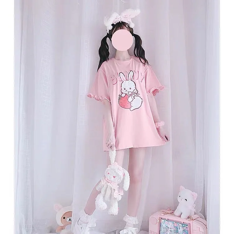 MINGLIUSILI Kawaii Graphic T Shirts Women 2021 Sweet Tee Shirt Summer Short Sleeve Japanese Style Cute T-shirts for Women
MINGLIUSILI Kawaii Graphic T Shirts Women 2021 Sweet Tee Shirt Summer Short Sleeve Japanese Style Cute T-shirts for Women