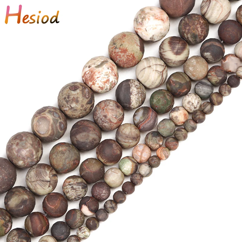 Heisod Natural Dull Polish Flower Agates Stone Beads Round Loose Spacer Beads For Jewelry Making 4/6/8/10/12mm DIY Bracelet
Heisod Natural Dull Polish Flower Agates Stone Beads Round Loose Spacer Beads For Jewelry Making 4/6/8/10/12mm DIY Bracelet