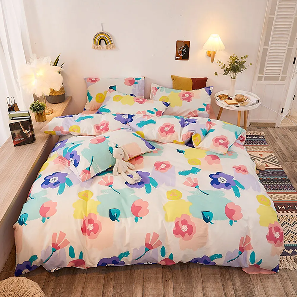 Cartoon Floral Oil Painting Flowers Duvet Cover Set Cotton Twin Queen Size Bedding Set Bedlinens Fitted Sheet Pillow Cases
Cartoon Floral Oil Painting Flowers Duvet Cover Set Cotton Twin Queen Size Bedding Set Bedlinens Fitted Sheet Pillow Cases