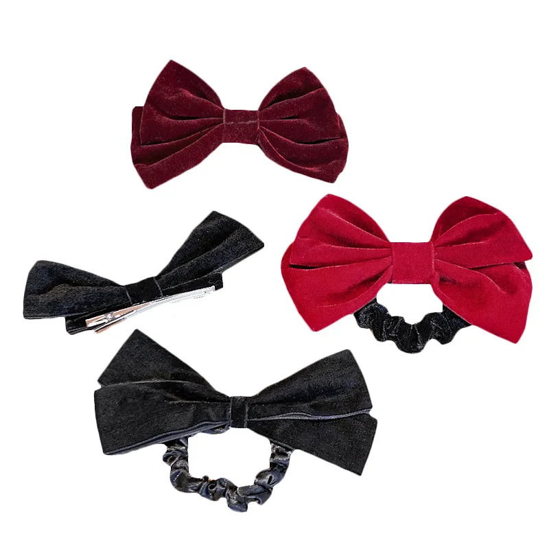 Velvet Barrettes Bow Hair Clip Elegant Bow Tie Hairpins For Woman Vintage Black Wine Red Bow Hair Clip Tie Prom Hair Accessories
Velvet Barrettes Bow Hair Clip Elegant Bow Tie Hairpins For Woman Vintage Black Wine Red Bow Hair Clip Tie Prom Hair Accessories
