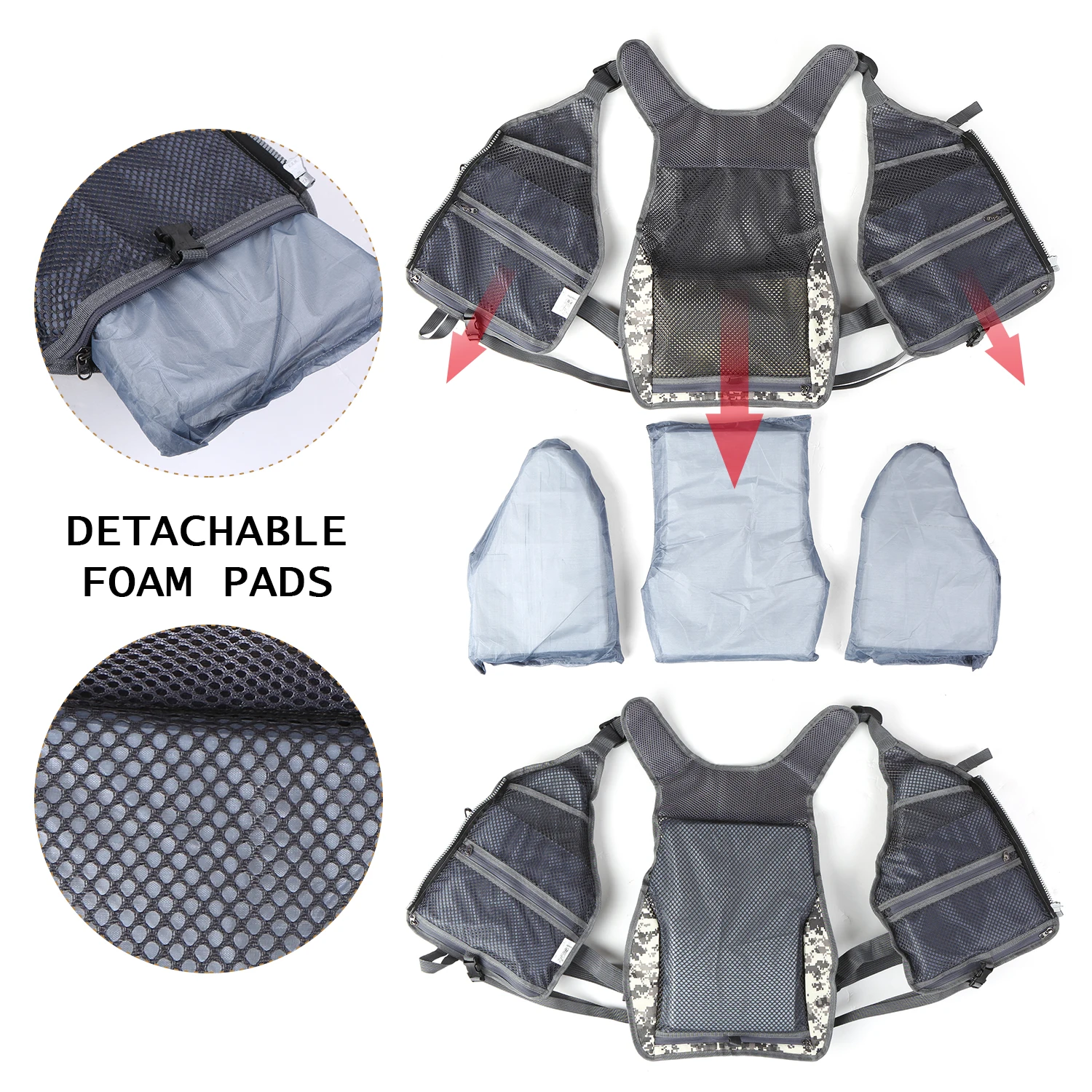 Fishing Life Jacket Multi-Pockets Floatation Vest Water Sports Adults Buoyancy Waistcoat Boat Kayak Life Jacket with Foam
Fishing Life Jacket Multi-Pockets Floatation Vest Water Sports Adults Buoyancy Waistcoat Boat Kayak Life Jacket with Foam
