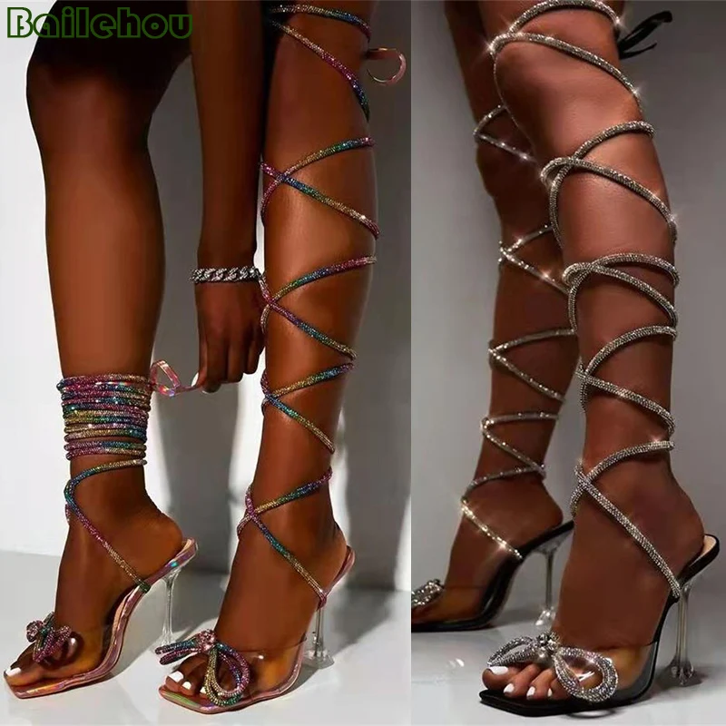 Big Size Women Shoes High heels Spring 2022 Rhinestones Lace-Up Shoes For Women Pumps Ladies Shoes On Heels Party Female Sandals
Big Size Women Shoes High heels Spring 2022 Rhinestones Lace-Up Shoes For Women Pumps Ladies Shoes On Heels Party Female Sandals