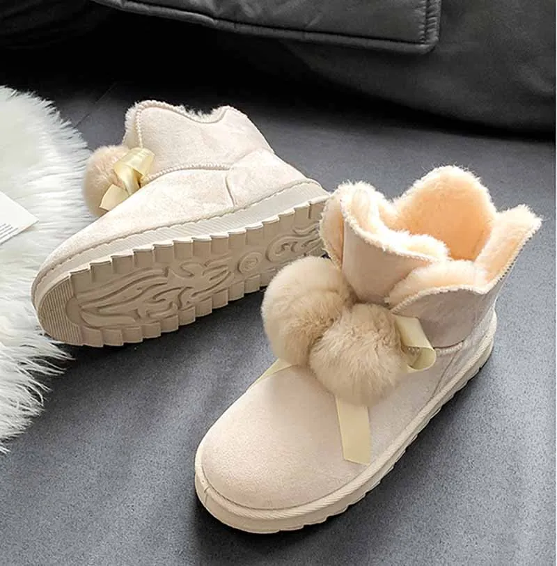 Winter Snow Boots Women Keep Warm Velvet Short Boots Cotton Thick-soled Lovely Short Boot Brown Black White For Women Plus Size
Winter Snow Boots Women Keep Warm Velvet Short Boots Cotton Thick-soled Lovely Short Boot Brown Black White For Women Plus Size