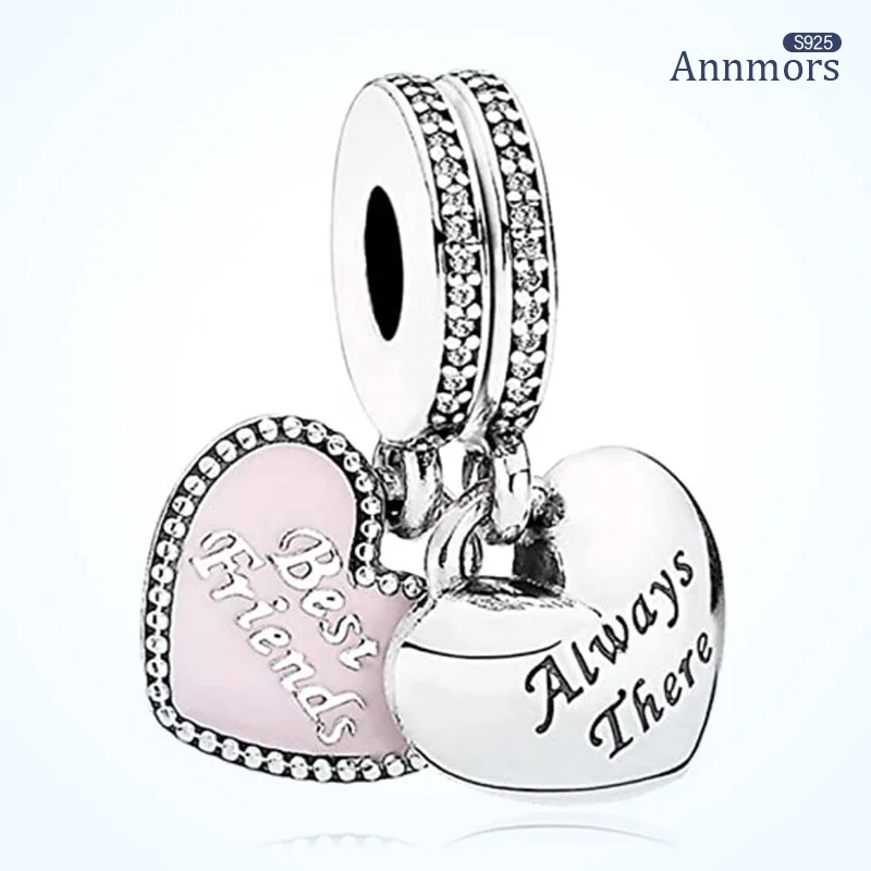 Браслет Best Friend, подвеска из серебра 100% пробы, двойные бусины Love, подходят к оригинальному кулону-браслету для женщин, ювелирные изделия
Браслет Best Friend, подвеска из серебра 100% пробы, двойные бусины Love, подходят к оригинальному кулону-браслету для женщин, ювелирные изделия