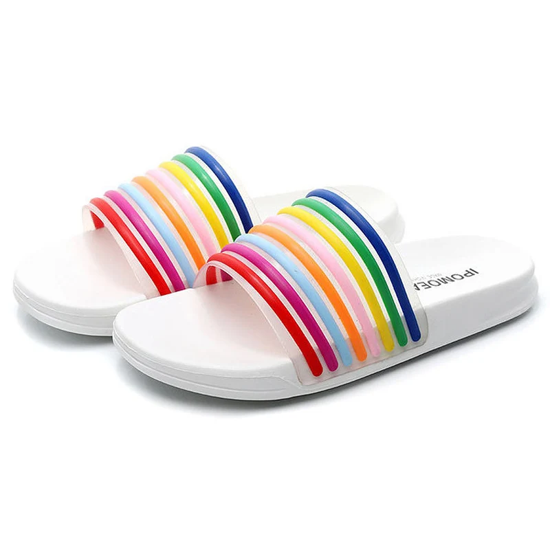 Summer Slides Rainbow Women Slippers Non-Slip Beach Soft Sole Personality Eva Outdoor Sandals Ladies Shoes Flip Flops Zapatillas
Summer Slides Rainbow Women Slippers Non-Slip Beach Soft Sole Personality Eva Outdoor Sandals Ladies Shoes Flip Flops Zapatillas
