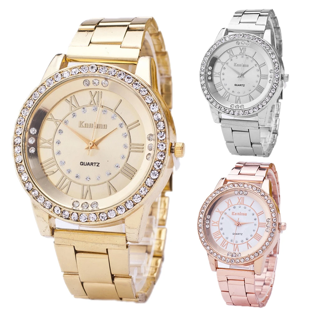 High-grade Women Roman Numerals Watch Rhinestone Index Personalized Scale Alloy Band Round Dial Quartz Ladies Wrist Watches
High-grade Women Roman Numerals Watch Rhinestone Index Personalized Scale Alloy Band Round Dial Quartz Ladies Wrist Watches