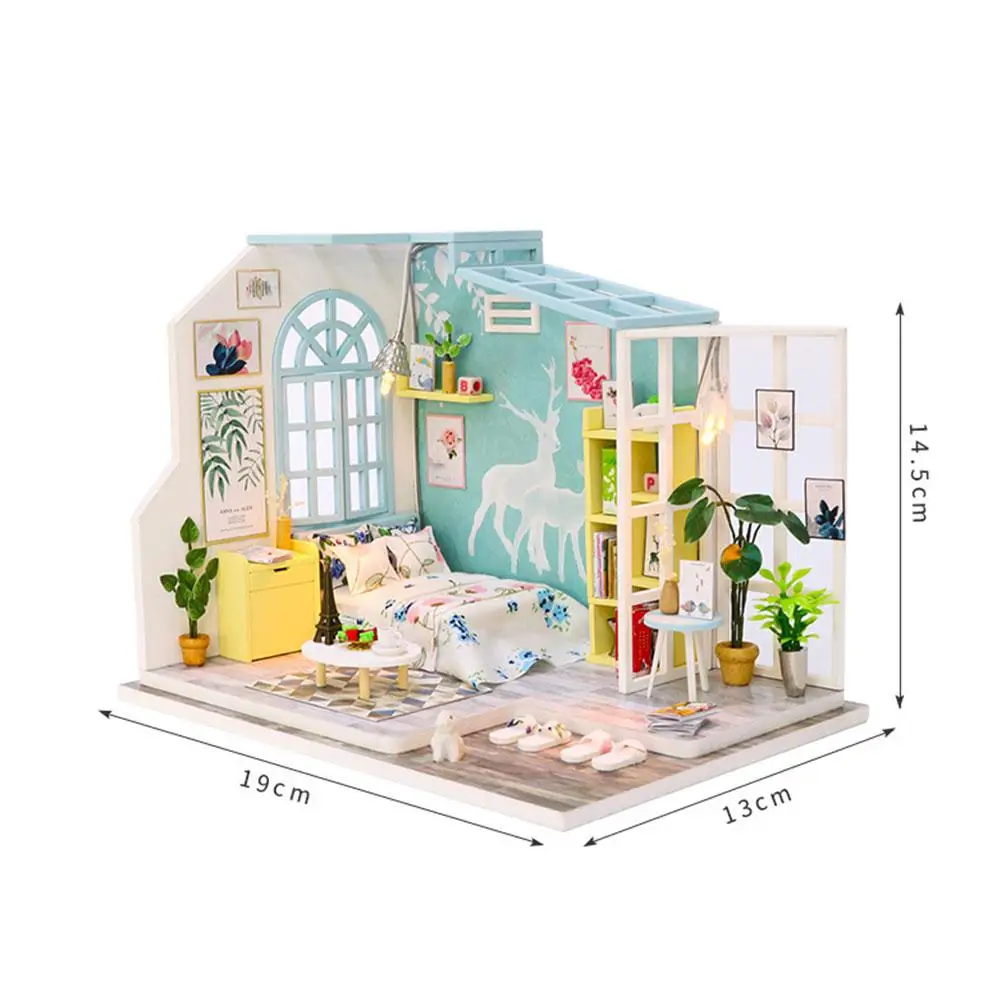Miniature House Dollhouse Miniature With Dust Proof Cover DIY Doll House Furniture Wooden Dollhouse Kit With Clockwork Movement
Miniature House Dollhouse Miniature With Dust Proof Cover DIY Doll House Furniture Wooden Dollhouse Kit With Clockwork Movement