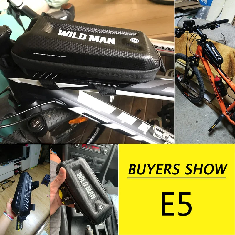 WILD MAN Bicycle Front Top Tube Bag Rainproof Hard Shell Mountain Bike Bag Road Cycling Bag Capacity 1L Bike Accessories
WILD MAN Bicycle Front Top Tube Bag Rainproof Hard Shell Mountain Bike Bag Road Cycling Bag Capacity 1L Bike Accessories
