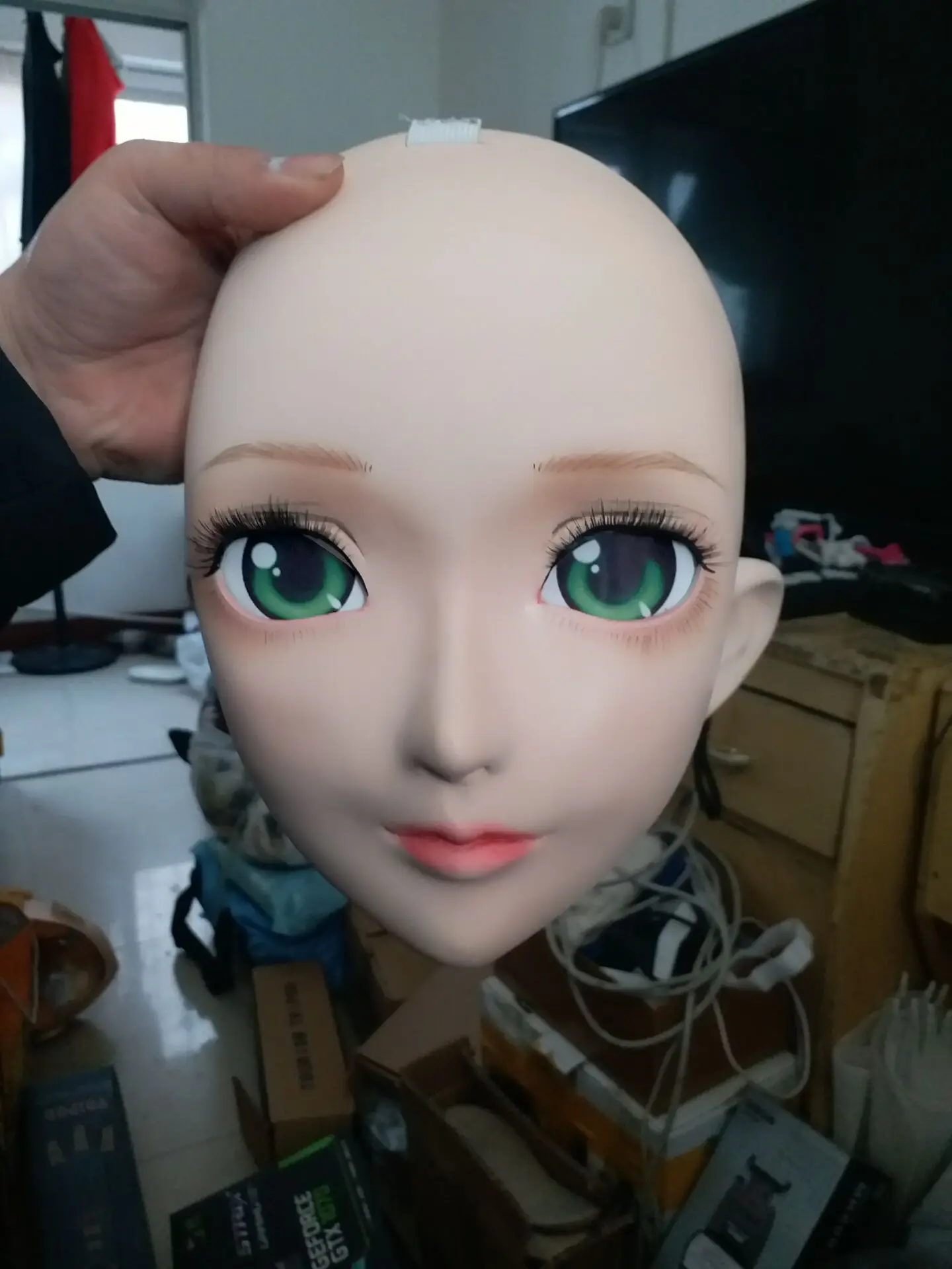 (NEW-09) BJD кигуруми транссексуалы Красота Макияж Косплей силиконовая маска Аниме