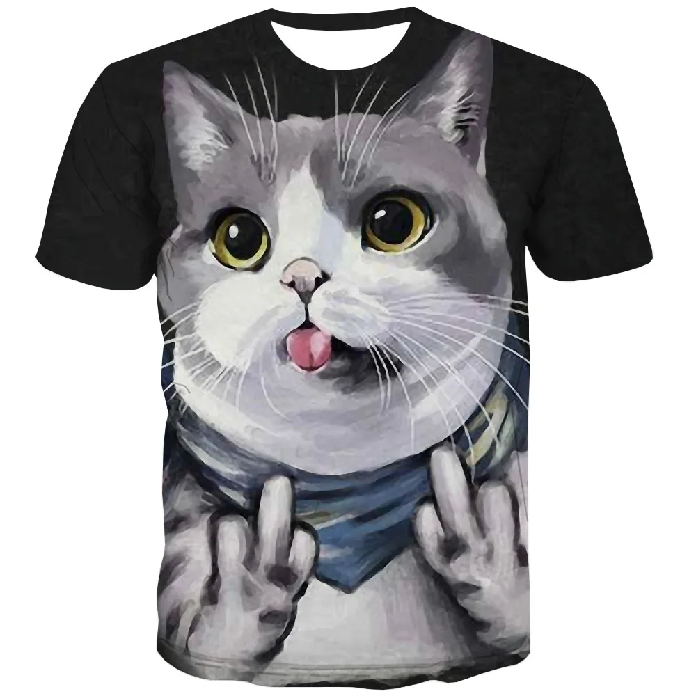 KYKU Brand Cat T-shirt Men Funny Tshirt Printed Harajuku Shirt Print Hip Hop Funny T shirts Rock Anime Clothes Mens Clothing
KYKU Brand Cat T-shirt Men Funny Tshirt Printed Harajuku Shirt Print Hip Hop Funny T shirts Rock Anime Clothes Mens Clothing