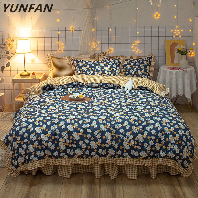 Blue princess bedclothes kids duvet cover Set Romantic Lace Girls quilts Cover queen full twin flowers Korean Bedding Sets
Blue princess bedclothes kids duvet cover Set Romantic Lace Girls quilts Cover queen full twin flowers Korean Bedding Sets