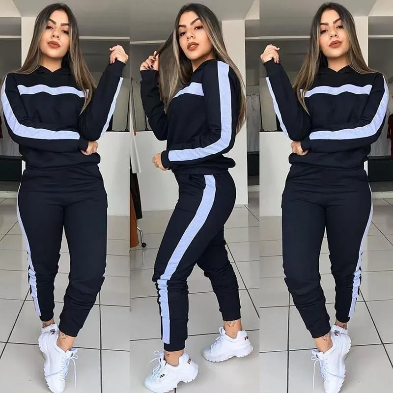 2 Piece Set Women Tracksuit Autumn Winter Patchwork Pullover Hoodies+Pants Sports Suits Female Outfit Hooded Sweatshirt Clothes
2 Piece Set Women Tracksuit Autumn Winter Patchwork Pullover Hoodies+Pants Sports Suits Female Outfit Hooded Sweatshirt Clothes