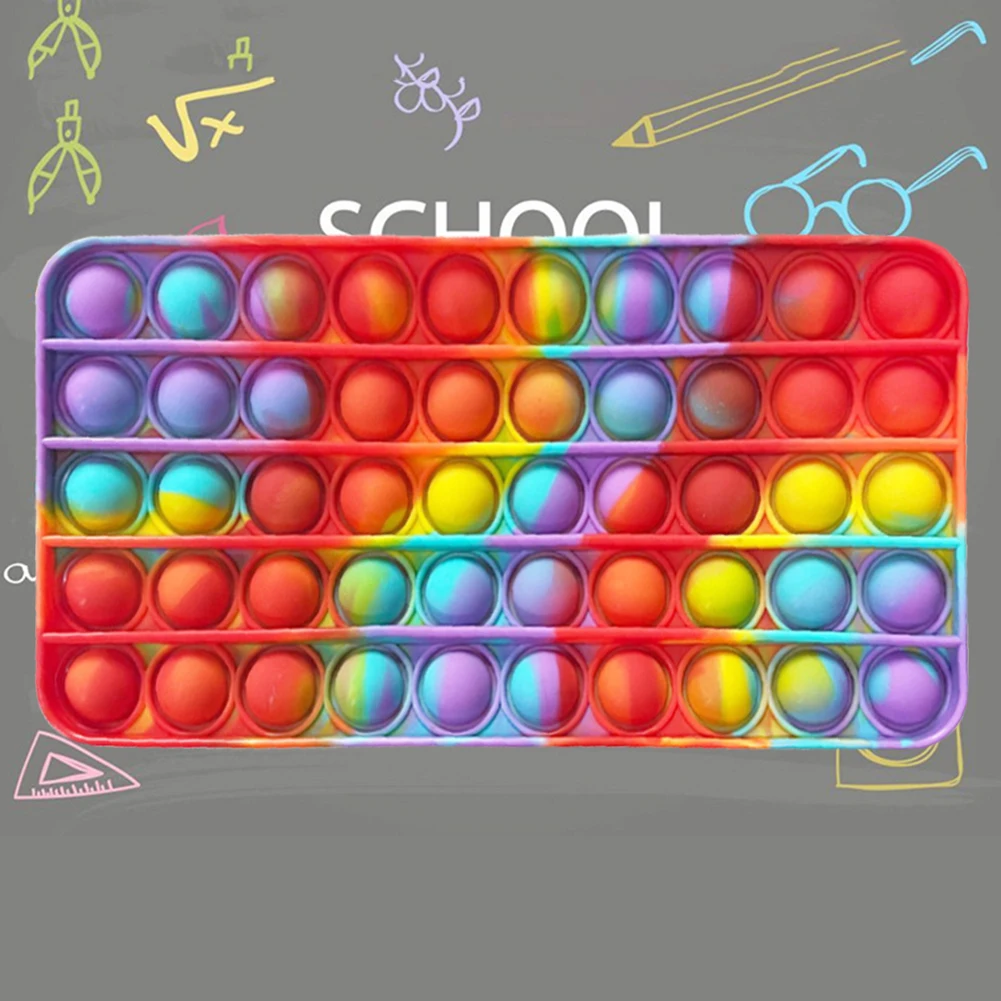 Silicone Pencil Case Squeeze Bubble Stationery Box Creative Stationery Decompression Bubble Toy School Supplies
Silicone Pencil Case Squeeze Bubble Stationery Box Creative Stationery Decompression Bubble Toy School Supplies