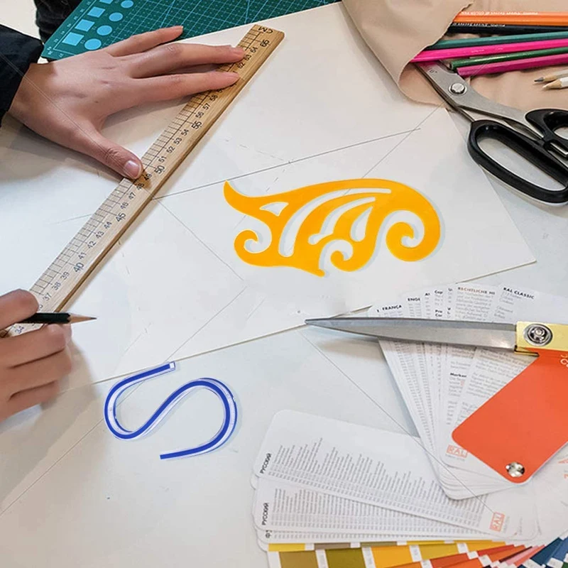 21Pcs Sewing Ruler Line French Curve Ruler Cutting Mat Set Yardstick Sleeve French Curve Cutting Knife Ruler Sewing Tool
21Pcs Sewing Ruler Line French Curve Ruler Cutting Mat Set Yardstick Sleeve French Curve Cutting Knife Ruler Sewing Tool