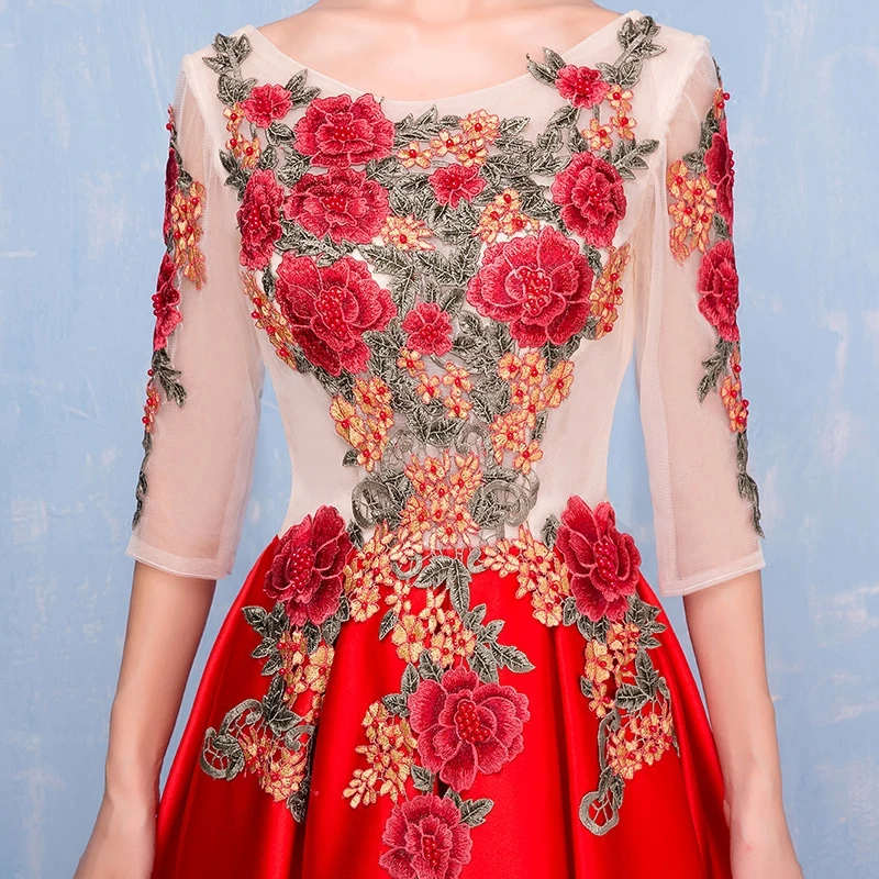 Sexy Chinese Style Cheongsam Dress Women Slim Party Evening Long Marriage Dresses Luxury Wedding Fashion Banquet Gown Vestido
Sexy Chinese Style Cheongsam Dress Women Slim Party Evening Long Marriage Dresses Luxury Wedding Fashion Banquet Gown Vestido