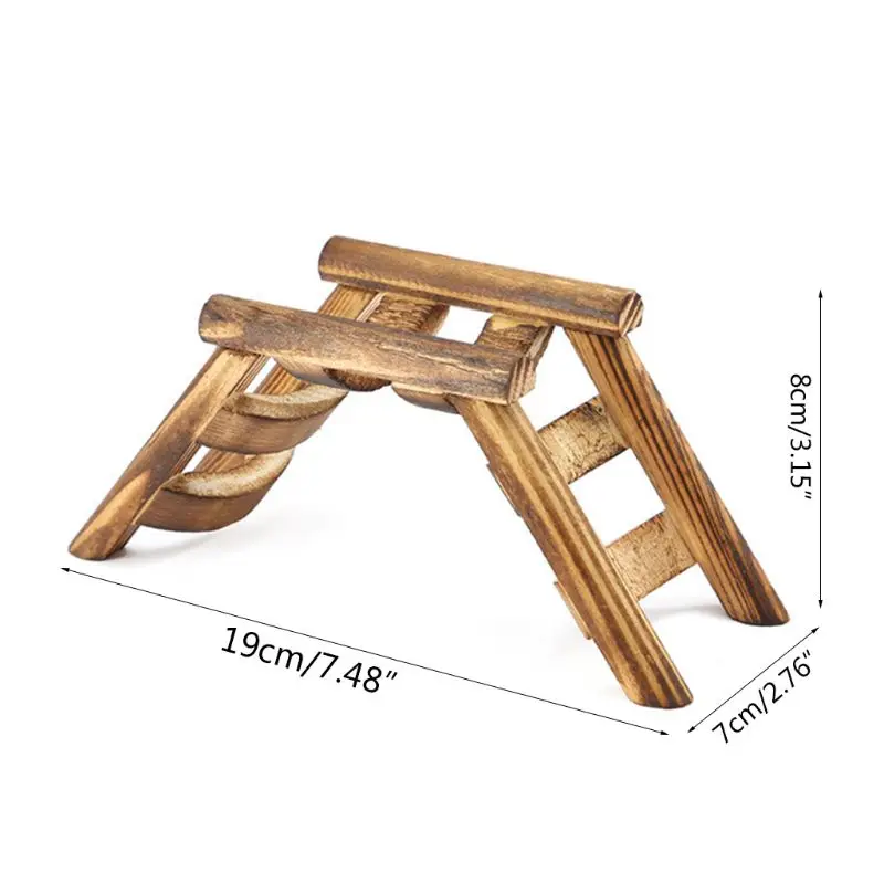 Домашний хомяк мышь птица деревянный мост лестница для скалолазания игра