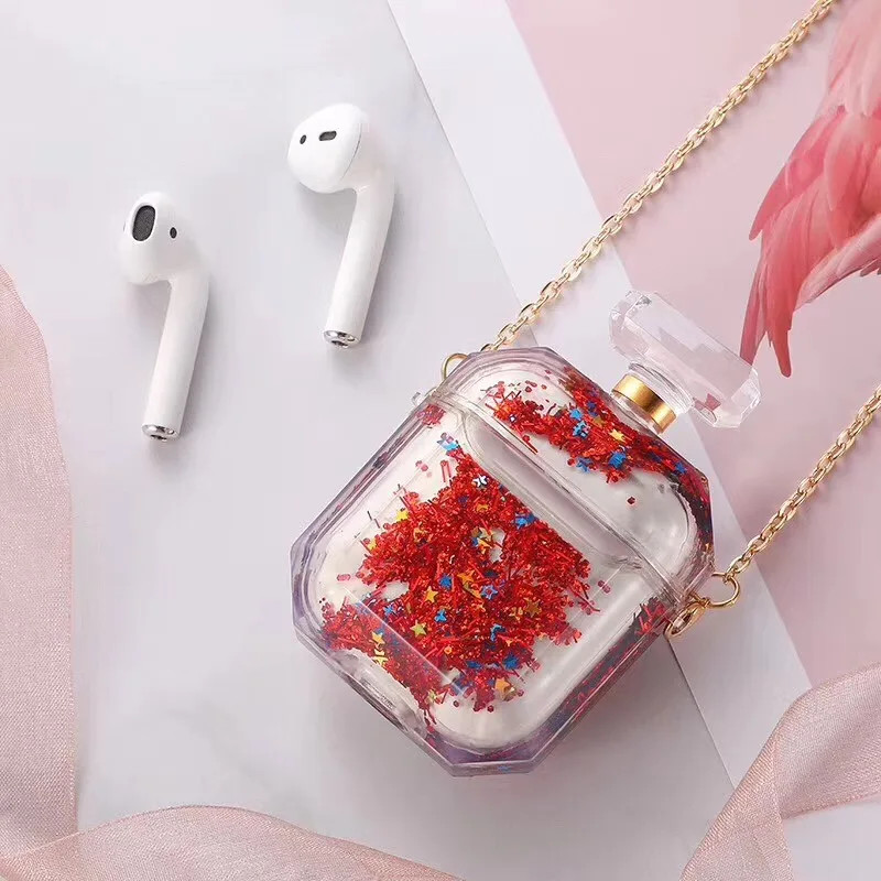 Quicksand Perfume Bottle Headphone Cover Case for AirPods1 2 Bluetooth Wireless Headset Silicone Charging Case
Quicksand Perfume Bottle Headphone Cover Case for AirPods1 2 Bluetooth Wireless Headset Silicone Charging Case