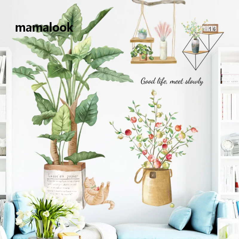 Fresh Green Plant Sofa Background Wall stickers Home decoration Corridor Porch Living room decor Removable Sticker Self-adhesive 
Fresh Green Plant Sofa Background Wall stickers Home decoration Corridor Porch Living room decor Removable Sticker Self-adhesive