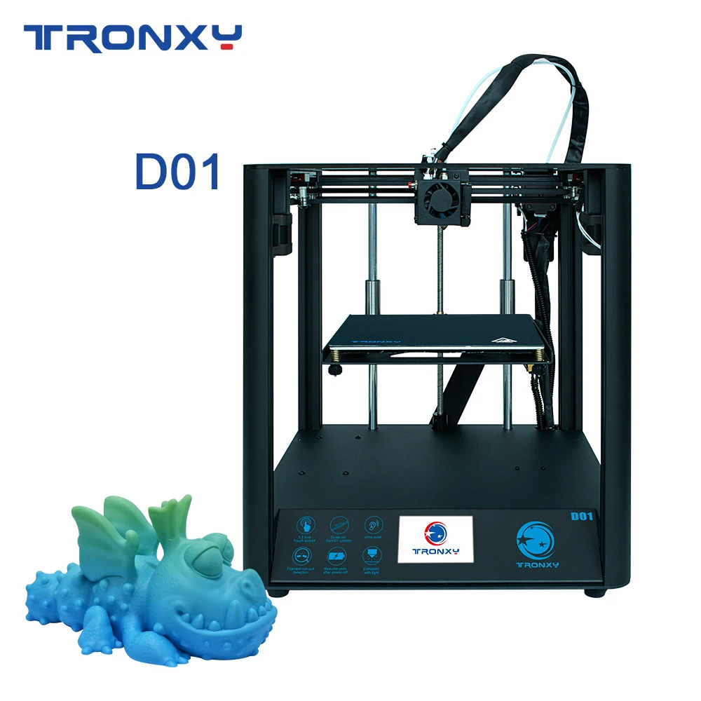 Tronxy 3D printer Kits Structure Tronxy D01 Industrial linear Guide Rail Silent Mainboard Design Titan Extruder 3d printing
Tronxy 3D printer Kits Structure Tronxy D01 Industrial linear Guide Rail Silent Mainboard Design Titan Extruder 3d printing