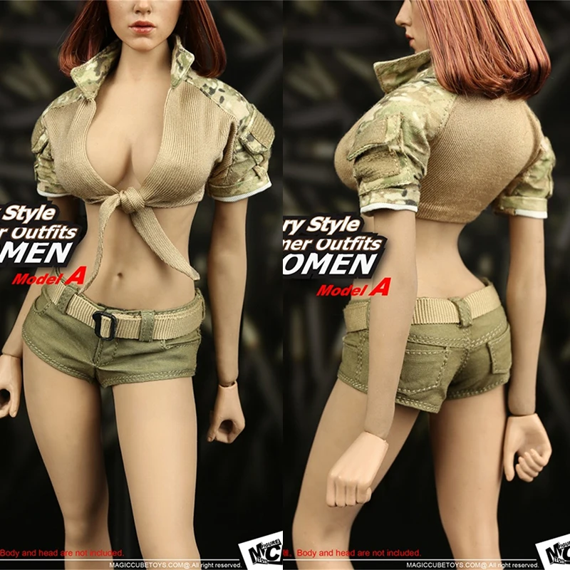 MC TOYS 1:6 M-048 Female puppet clothing summer women's military uniform bra shorts women's military summer
MC TOYS 1:6 M-048 Female puppet clothing summer women's military uniform bra shorts women's military summer
