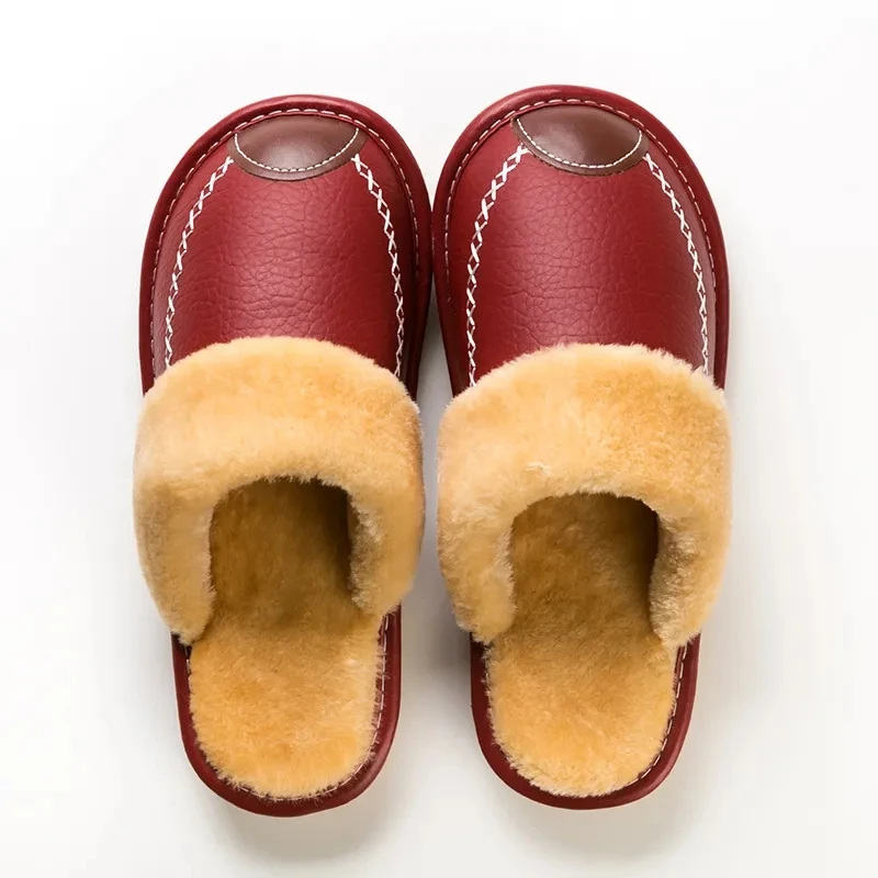 Couples autumn winter indoor slippers plush knee warm house fur slides mens leather shoes bedroom slippers
Couples autumn winter indoor slippers plush knee warm house fur slides mens leather shoes bedroom slippers