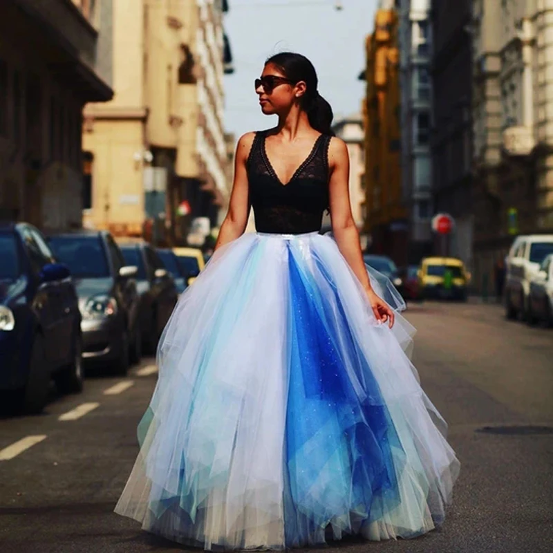 Fahion High Street Coloful Ball Gown Skirt Custom Made Tiered Rainbow Long Tulle Women 2020 mujer faldas
Fahion High Street Coloful Ball Gown Skirt Custom Made Tiered Rainbow Long Tulle Women 2020 mujer faldas