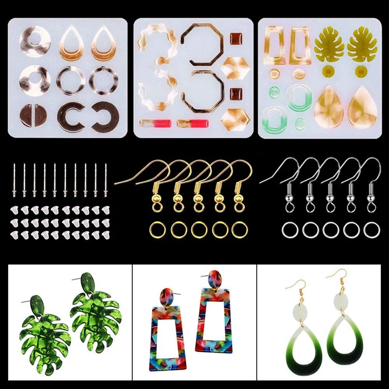 3PCS Resin Earring Silicone Resin Molds, for Fashion Jewelry Making,Gift for Resin Craft Lovers
3PCS Resin Earring Silicone Resin Molds, for Fashion Jewelry Making,Gift for Resin Craft Lovers