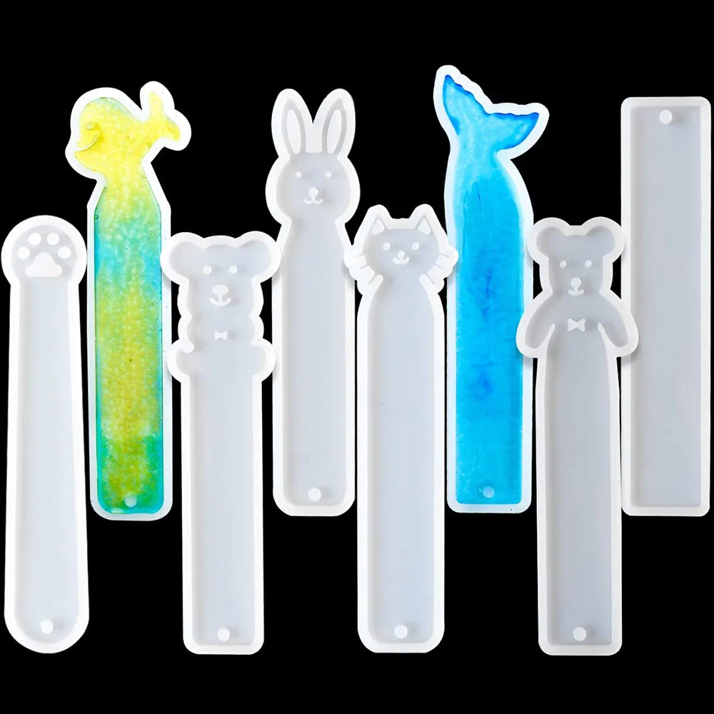 1PC Rabbit Cat Bear Dolphin Bookmarks Pendant DIY Silicone Mold Dried Flower Jewelry Accessories Tools Equipments Resin Molds
1PC Rabbit Cat Bear Dolphin Bookmarks Pendant DIY Silicone Mold Dried Flower Jewelry Accessories Tools Equipments Resin Molds