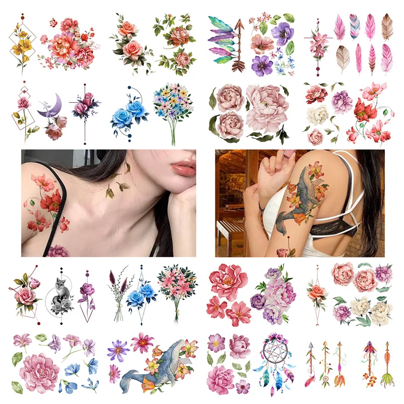 Tattoo Stickers Temporary Tattoos Cool Body Makeup Art Fake Tattoo Cute Tattoo Sticker Waterproof Temporary Tattoo for Women Men
Tattoo Stickers Temporary Tattoos Cool Body Makeup Art Fake Tattoo Cute Tattoo Sticker Waterproof Temporary Tattoo for Women Men