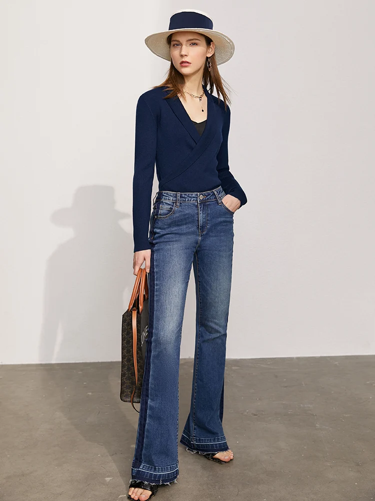 Amii Minimalism Spring Summer New Women's Pullovers Offical Lady Vneck Woolen Women's Sweater Causal Women's Tops 12170161 
Amii Minimalism Spring Summer New Women's Pullovers Offical Lady Vneck Woolen Women's Sweater Causal Women's Tops 12170161