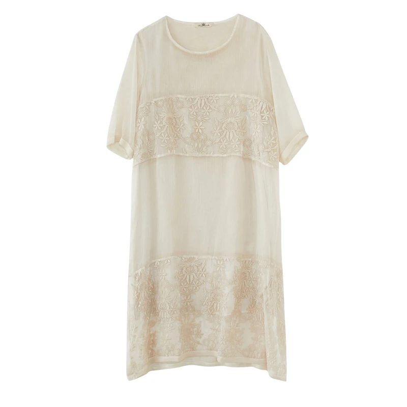 Hot-selling summer new casual loose plus size dress 2020 good quality Korean version was thin solid color embroidery dress
Hot-selling summer new casual loose plus size dress 2020 good quality Korean version was thin solid color embroidery dress