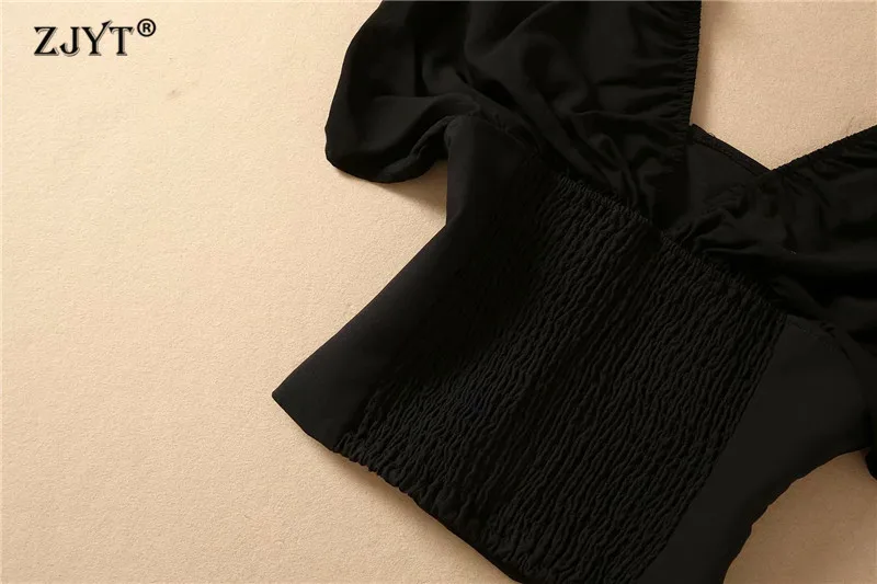 2021 New Summer Suit Elegant Office Lady Party Outfit Runway Designer Women's Puff Sleeve Crop Top and Pants 2 Piece Set Black
2021 New Summer Suit Elegant Office Lady Party Outfit Runway Designer Women's Puff Sleeve Crop Top and Pants 2 Piece Set Black