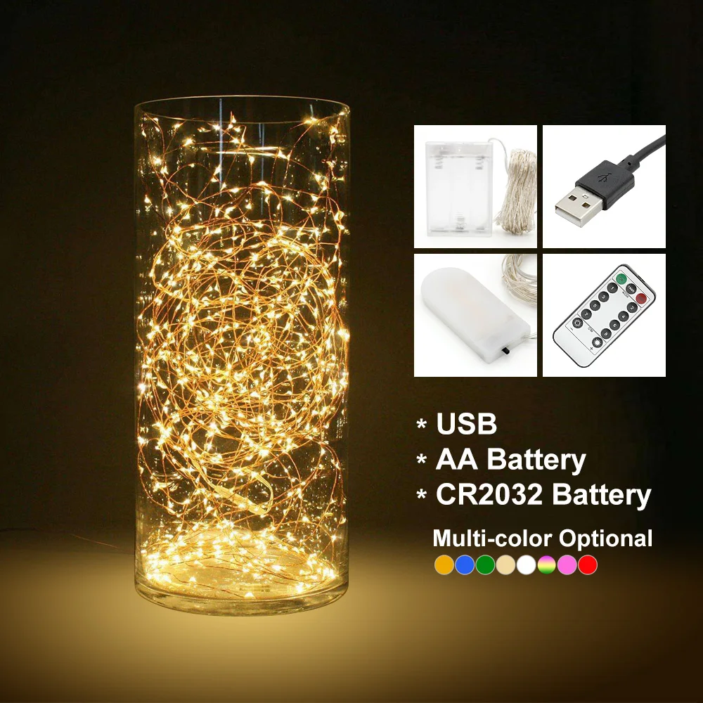 2Pcs Garland LED String Lights Outdoor USB Copper Wire Battery Fairy Festoon Light for Home Wedding Holiday Christmas Decoration
2Pcs Garland LED String Lights Outdoor USB Copper Wire Battery Fairy Festoon Light for Home Wedding Holiday Christmas Decoration