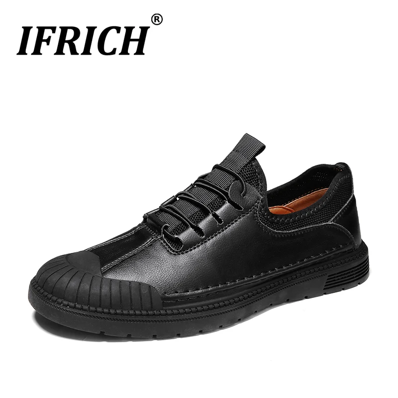 Spring Men Original Leather Shoes Black Men Designer Sneakers Hard-Wearing Male Casual Shoes Leather Mens Fashion Footwear
Spring Men Original Leather Shoes Black Men Designer Sneakers Hard-Wearing Male Casual Shoes Leather Mens Fashion Footwear