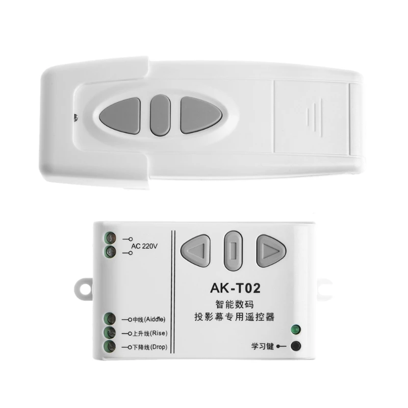 AC 220V Projection Screen Wireless Remote Control Receiving Controller Up Down Switch
AC 220V Projection Screen Wireless Remote Control Receiving Controller Up Down Switch