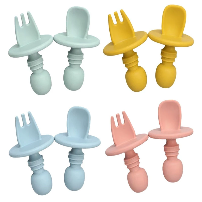 Silicone Baby Utensils Bpa Free Baby Led Weaning Baby Spoon Forkfor 6 Months Anti-Choke Baby Feeding Supplies
Silicone Baby Utensils Bpa Free Baby Led Weaning Baby Spoon Forkfor 6 Months Anti-Choke Baby Feeding Supplies