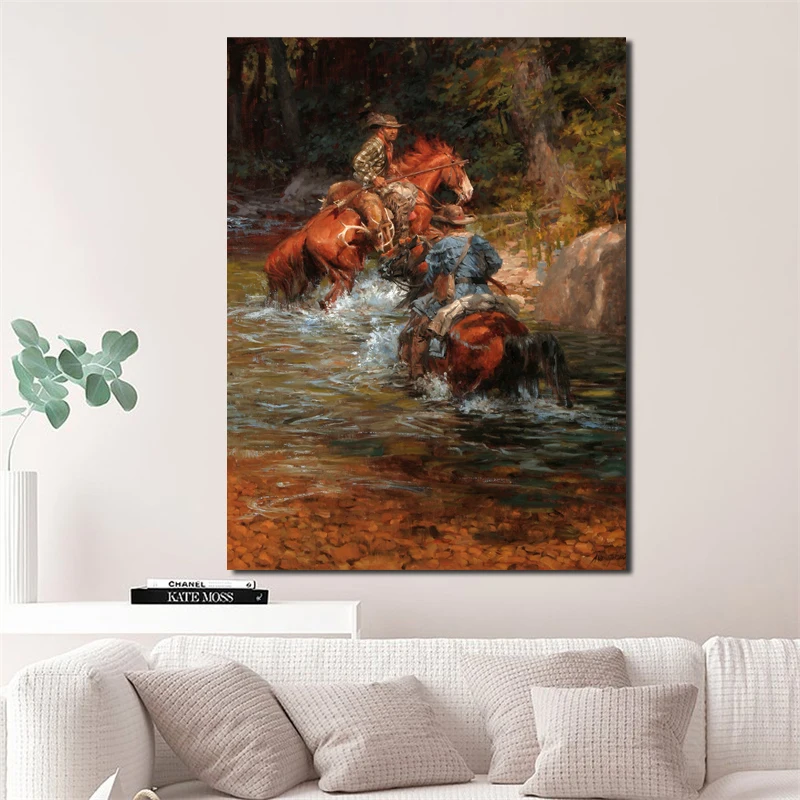 American West Cowboy Canvas Painting Print Living Room Home Decoration Modern Wall Art Oil Painting Poster PIctures Framework HD
American West Cowboy Canvas Painting Print Living Room Home Decoration Modern Wall Art Oil Painting Poster PIctures Framework HD