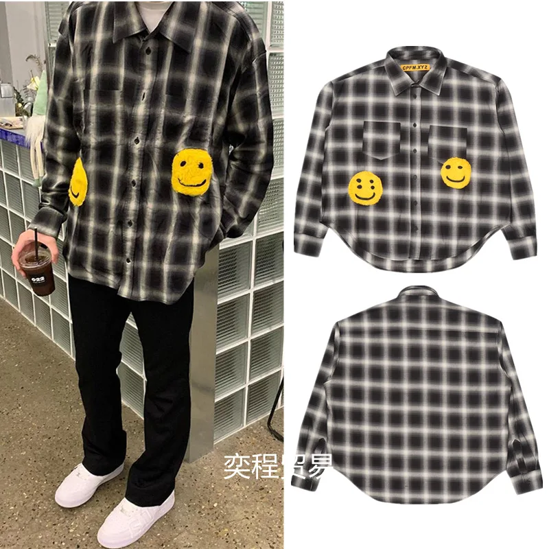 CPFM.XYZ Double Vision Check Shirt Embroidered Plaid Shirt Jacket Tops High Street Oversized Top Men's Shirt and Women Shirt
CPFM.XYZ Double Vision Check Shirt Embroidered Plaid Shirt Jacket Tops High Street Oversized Top Men's Shirt and Women Shirt