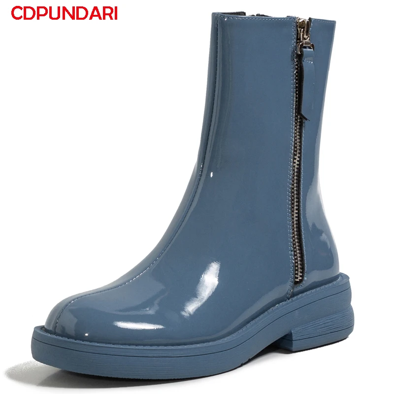 Black Blue Genuine Leather Ankle Boots For Women Low Heels Platform Boots Ladies Spring Autumn Casual Short Boots Shoes
Black Blue Genuine Leather Ankle Boots For Women Low Heels Platform Boots Ladies Spring Autumn Casual Short Boots Shoes