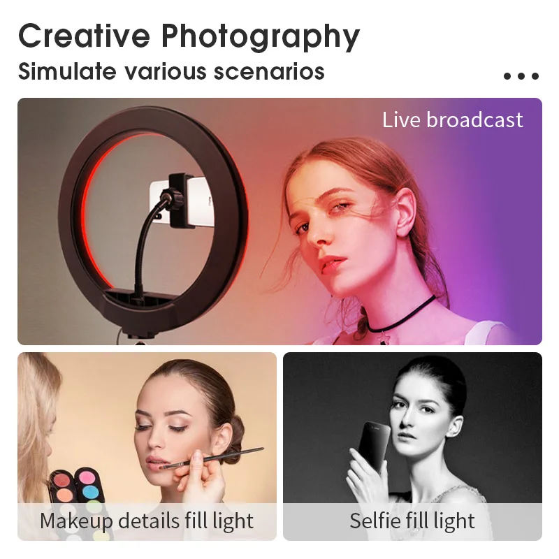 10 Inch RGB Ring Light with Tripod LED Selfie Ring Lamp Studio Professional Photography Lighting Fill Light for Makeup YouTube
10 Inch RGB Ring Light with Tripod LED Selfie Ring Lamp Studio Professional Photography Lighting Fill Light for Makeup YouTube