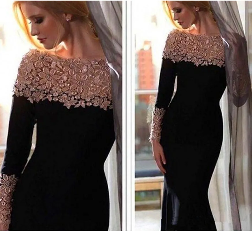 Black Boat Neck Long Mermaid Evening Dress 2022 Gold Lace Appliques Prom Pageant Gown Celebrity Wear Robe De Soiree Vestidos
Black Boat Neck Long Mermaid Evening Dress 2022 Gold Lace Appliques Prom Pageant Gown Celebrity Wear Robe De Soiree Vestidos