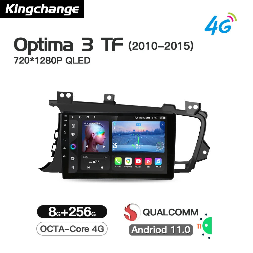 Kingchange Android 11 Car Multimedia Player For Kia K5 Optima 3 2010-2015 Car Radio Stereo GPS Navigation Carplay DSP Auto
Kingchange Android 11 Car Multimedia Player For Kia K5 Optima 3 2010-2015 Car Radio Stereo GPS Navigation Carplay DSP Auto