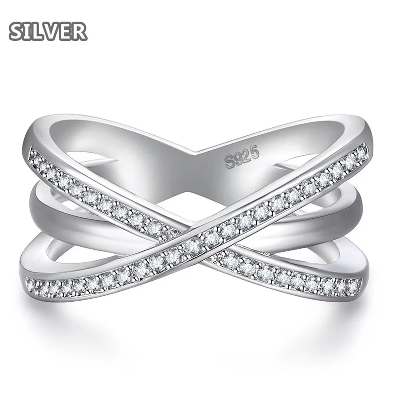 Fashion Solid 925 Silver Ring For Women Cross X Shape Exquisite Party Cocktail Ring Zirconia Micro Paved Silver Jewelry
Fashion Solid 925 Silver Ring For Women Cross X Shape Exquisite Party Cocktail Ring Zirconia Micro Paved Silver Jewelry