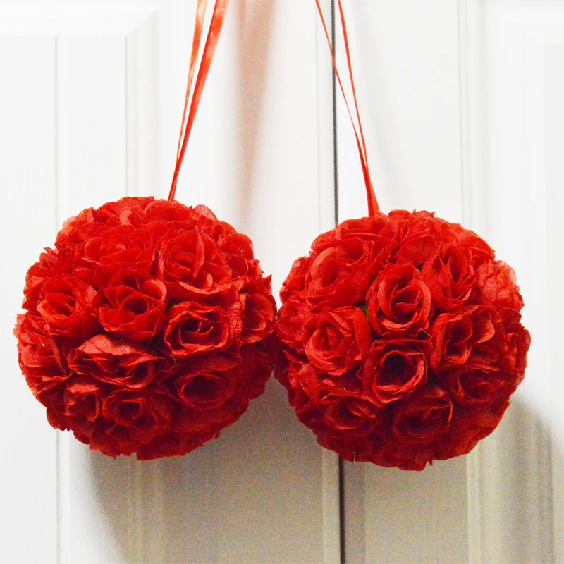 Red 7.5/9/11cm Artificial Rose Flowers Kissing Hanging Ball DIY Bouquet Home Wedding Party Decor Flower Ball Arrangement
Red 7.5/9/11cm Artificial Rose Flowers Kissing Hanging Ball DIY Bouquet Home Wedding Party Decor Flower Ball Arrangement