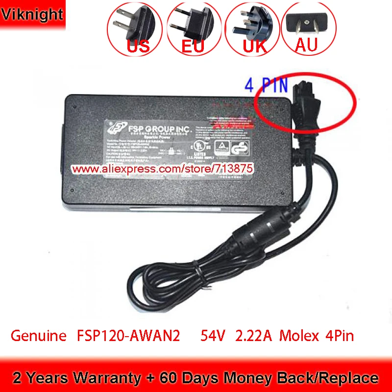 Оригинальный адаптер переменного тока 54 в, а, стандартный FSP для стандартного источника питания AER3100 9NA1205702
Оригинальный адаптер переменного тока 54 в, а, стандартный FSP для стандартного источника питания AER3100 9NA1205702