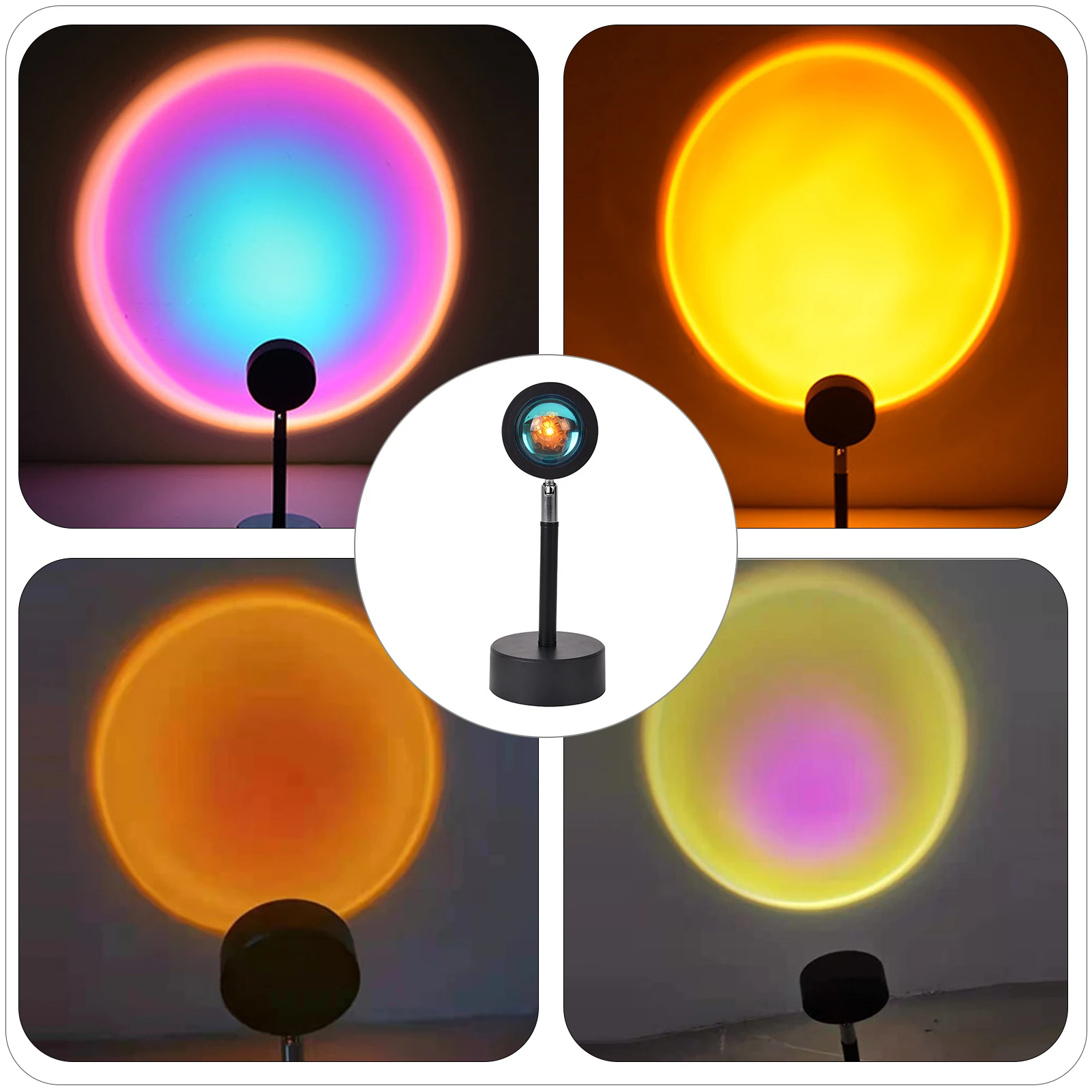 Sunset Projector Lamp,180 Degree Rotation Rainbow Atmosphere Floor Stand Projection Lamp for Party Movie Cinema Theme Decor
Sunset Projector Lamp,180 Degree Rotation Rainbow Atmosphere Floor Stand Projection Lamp for Party Movie Cinema Theme Decor